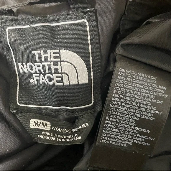 The North Face Down Filled Hooded Puffer Jacket Black - M - Picture 16 of 16